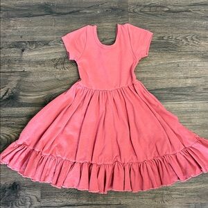Pink Ruffled Twirl Dress Girlhood by Little Stocking Co Size 4T